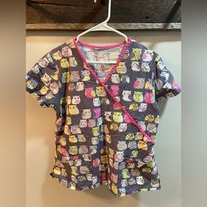 Owl scrub top.